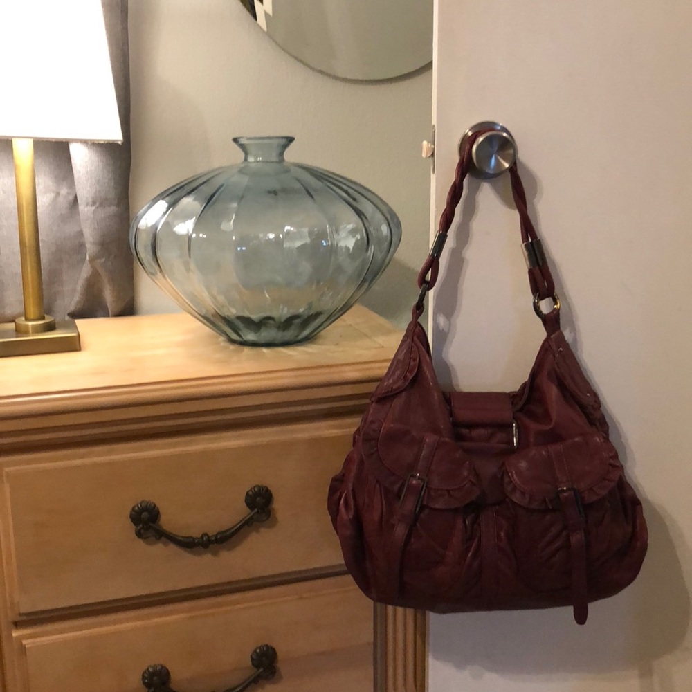 bebe soft leather purse - large